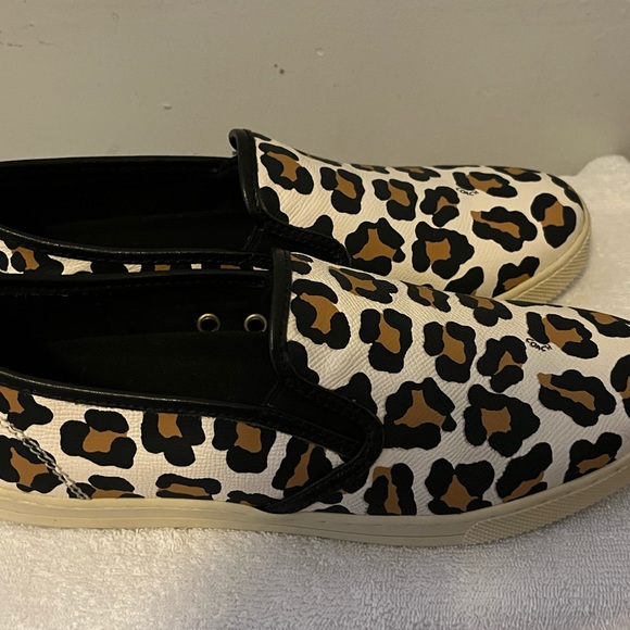 Coach Parkside Ocelot Leather slip on sneakers. - Picture 4 of 8